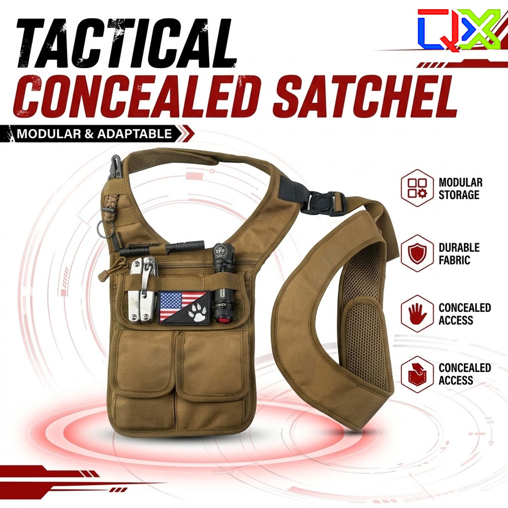Edc Carry Bag For Men - Borsa a tracolla tattica QX per