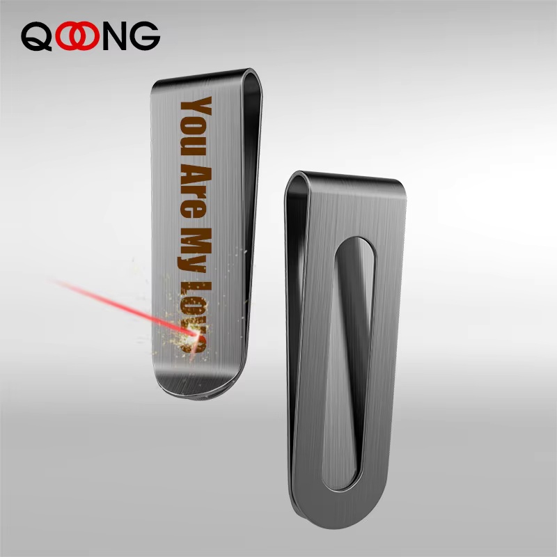 Money Clip Magnetic - Lettera personalizzata 2 stili in acciaio