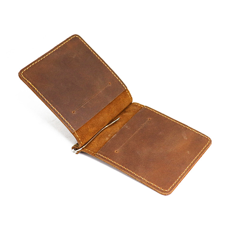 Money Clip Magnetic - Fatti a mano del Cuoio Genuino