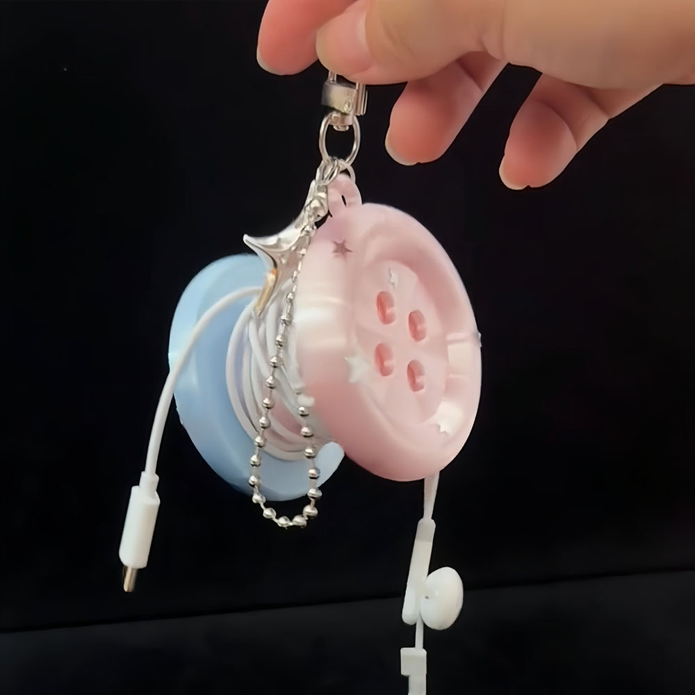 Cable Winder Keychain - Organizzatore Portatile per Cavi a Forma